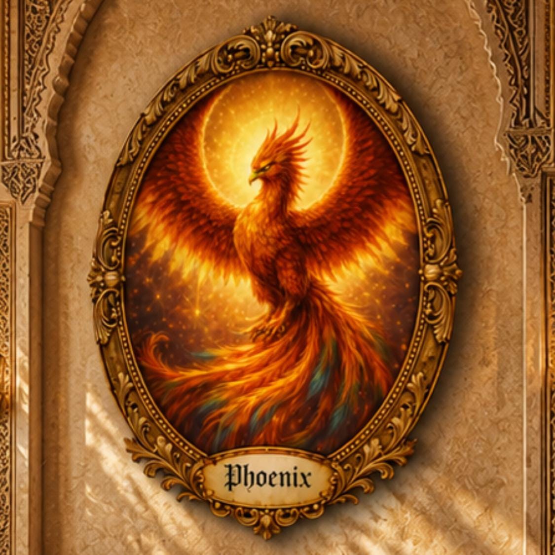 Phoenix Cross Stitch Pattern PDF digital pattern preview