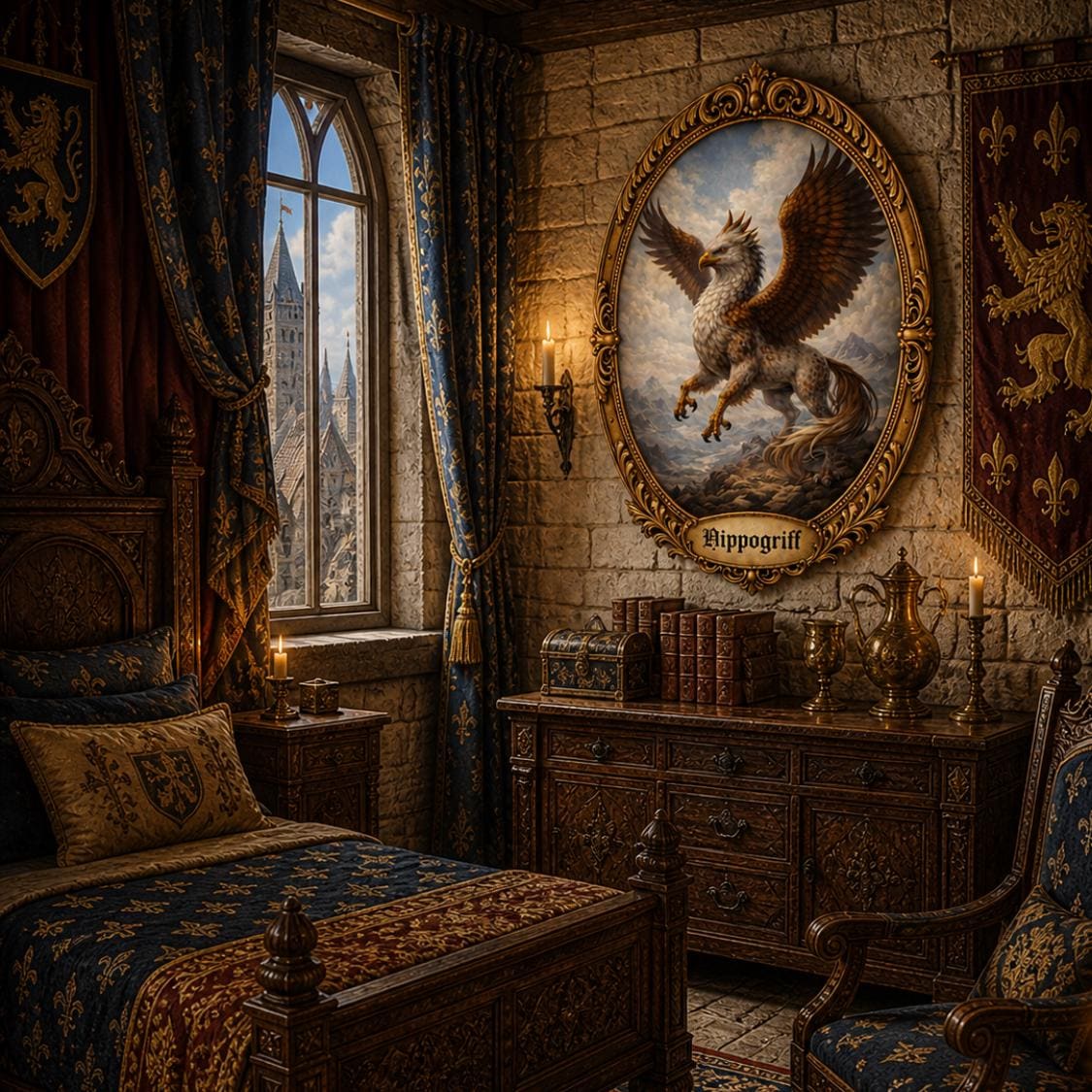 Hippogriff Cross Stitch Pattern PDF digital pattern preview
