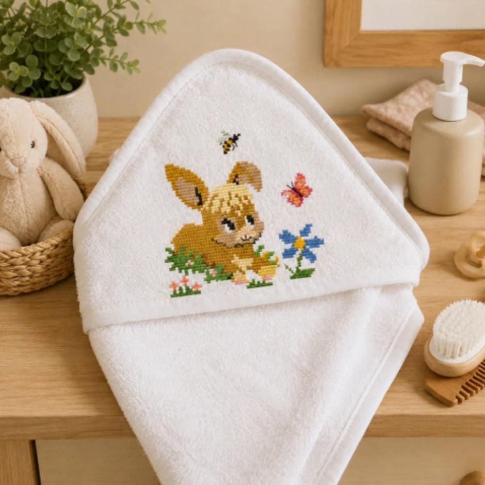 Baby Bunny Cross Stitch Pattern PDF finished cross stitch design