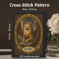 Griffin Cross Stitch Pattern PDF finished cross stitch design