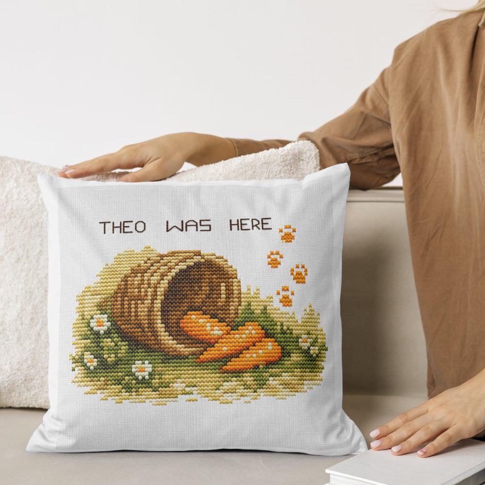 Bunny Paws Cross Stitch Pattern PDF digital pattern preview