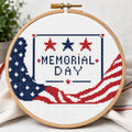 Memorial Day Cross Stitch Pattern PDF finished cross stitch design