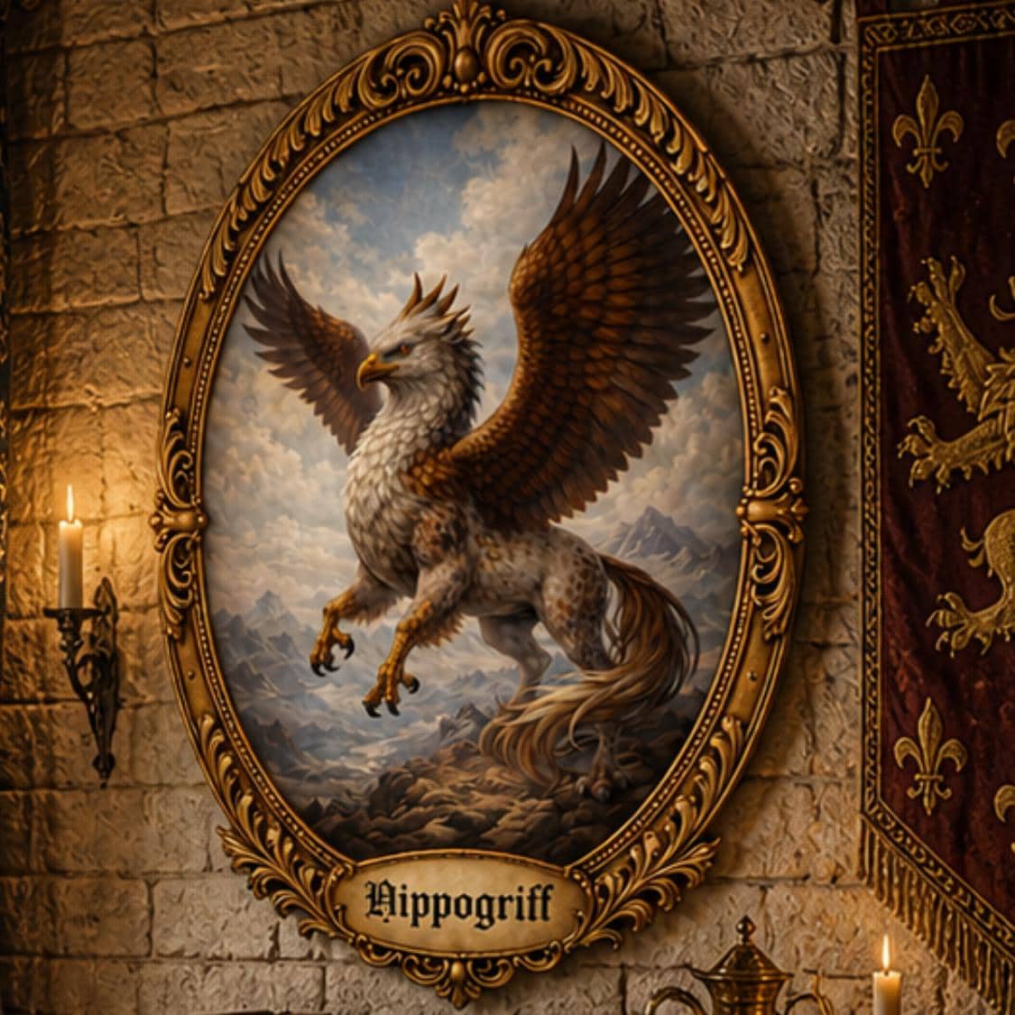 Hippogriff Cross Stitch Pattern PDF digital pattern preview