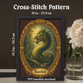Basilisk Cross Stitch Pattern PDF finished cross stitch design
