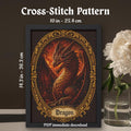 Dragon Cross Stitch Pattern PDF finished cross stitch design