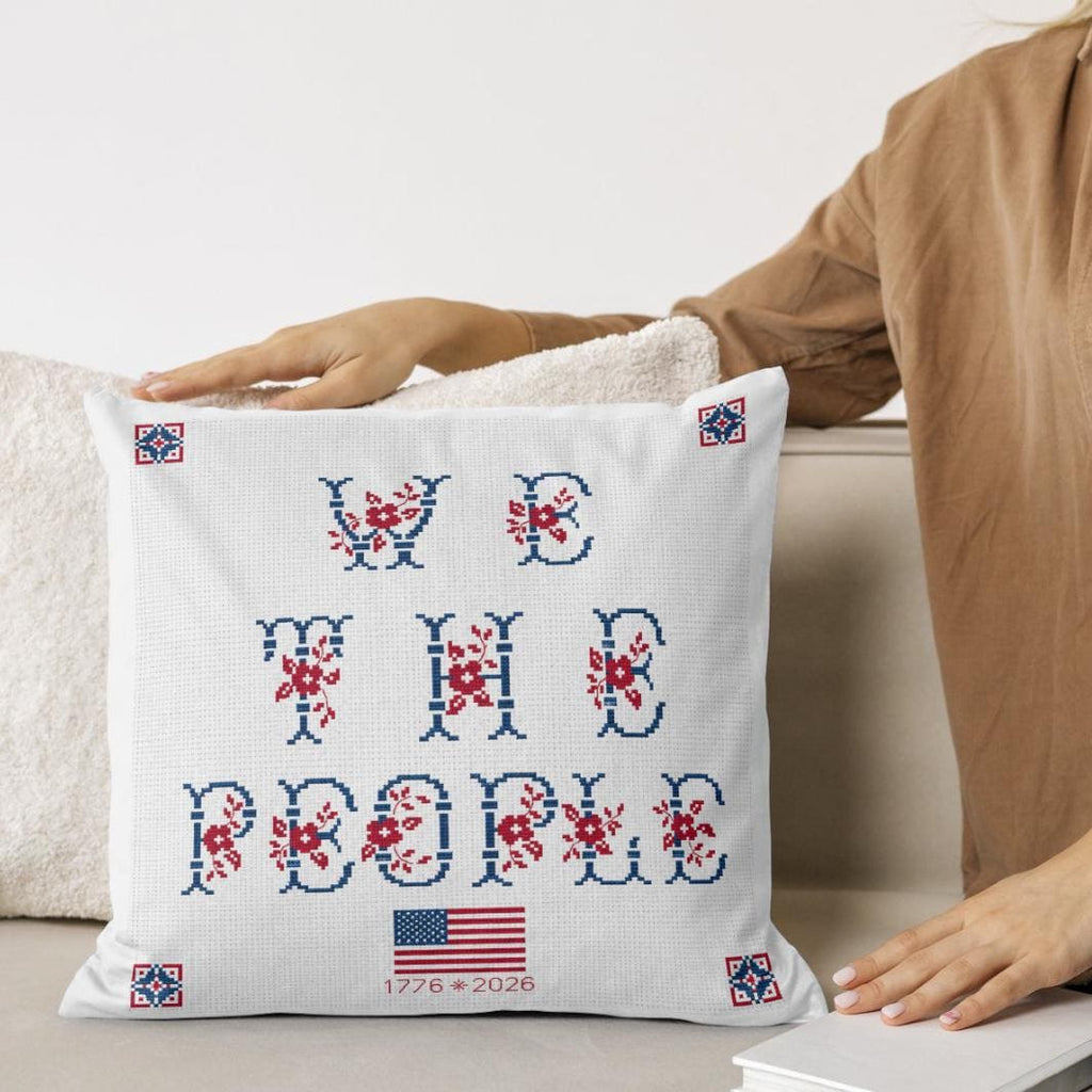 We the People Cross Stitch Pattern PDF digital pattern preview