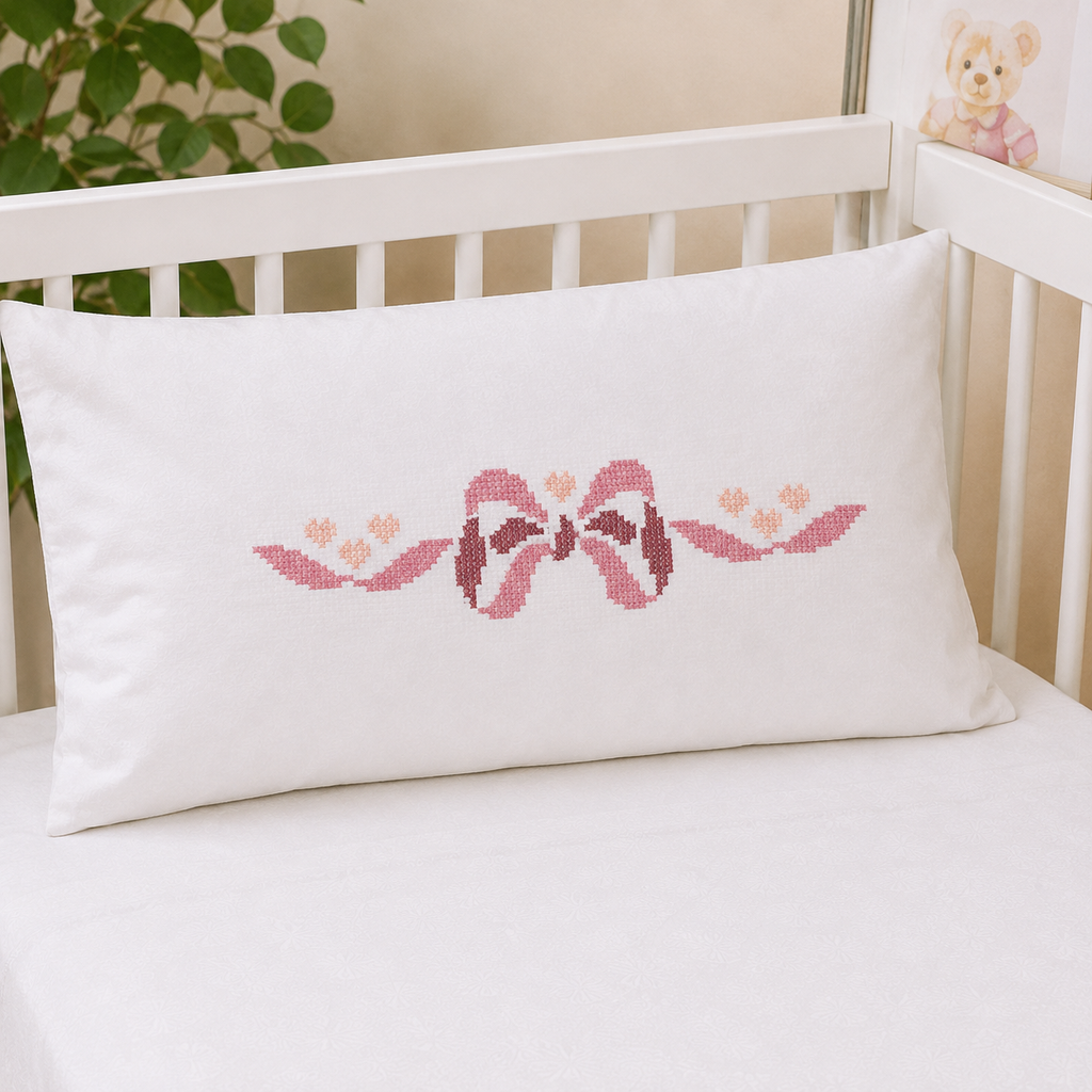 Baby Cross Stitch Border Bundle, 4 Nursery Patterns, Crib Sheet, Blanket, Bib, Onesie & Baby Linen Embroidery PDF