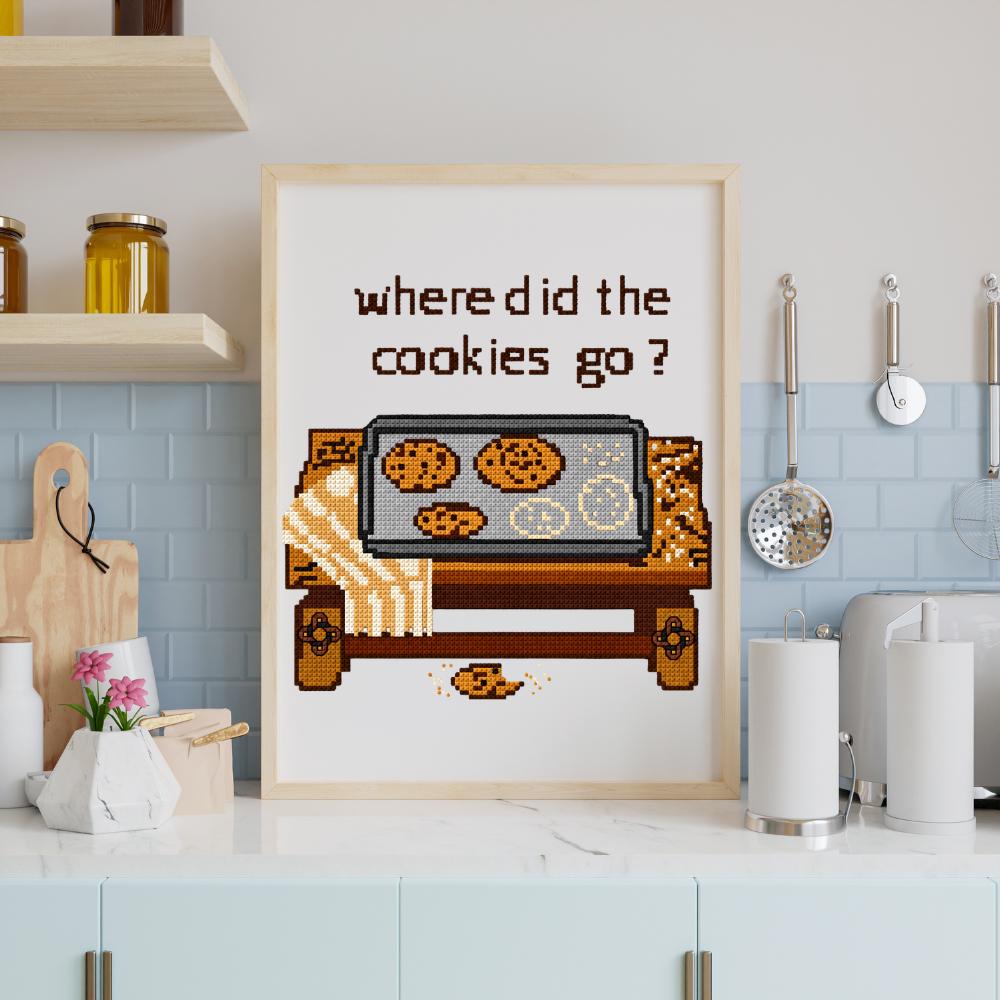 Bunny Cookies Cross Stitch Pattern PDF digital pattern preview