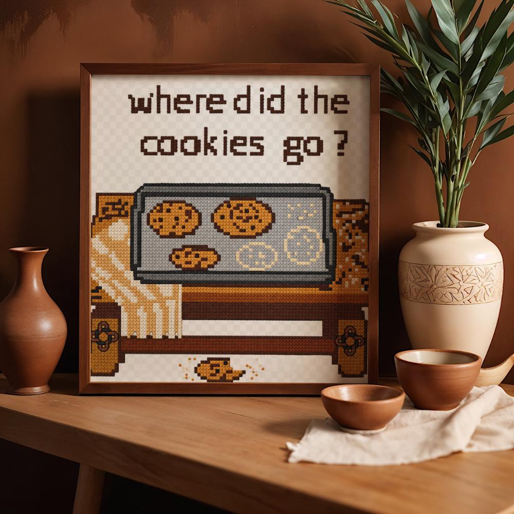 Bunny Cookies Cross Stitch Pattern PDF digital pattern preview