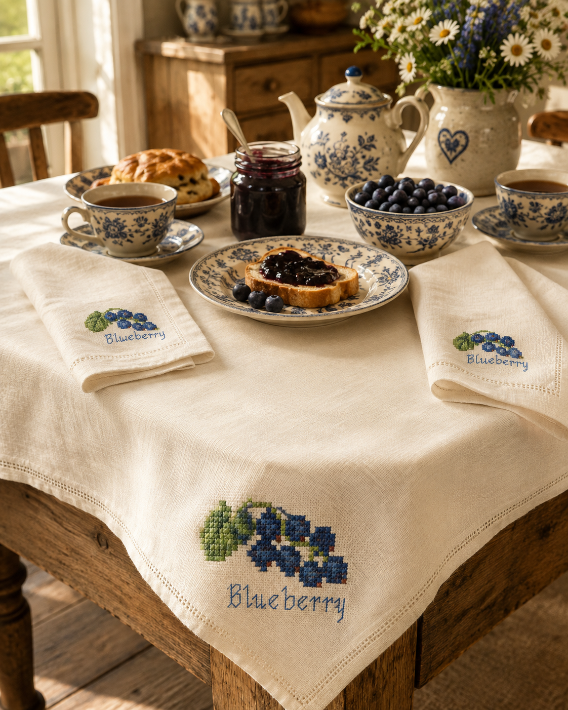 Blueberry pattern, fruit cross stitch, kitchen cross stitch, mini cross stitch, PDF pattern, instant download, beginner pattern, counted cross stitch, Pattern Keeper,  cottagecore decor