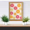 Citrus Fruit Cross Stitch Pattern PDF finished cross stitch design