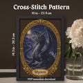Wyvern Cross Stitch Pattern PDF finished cross stitch design