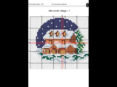 Christmas Mini Cross Stitch Pattern Bundle | 7 Winter Village Designs | Beginner Friendly PDF | Instant Download
